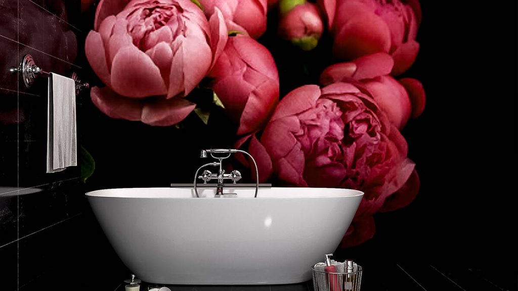 trends behang badkamer